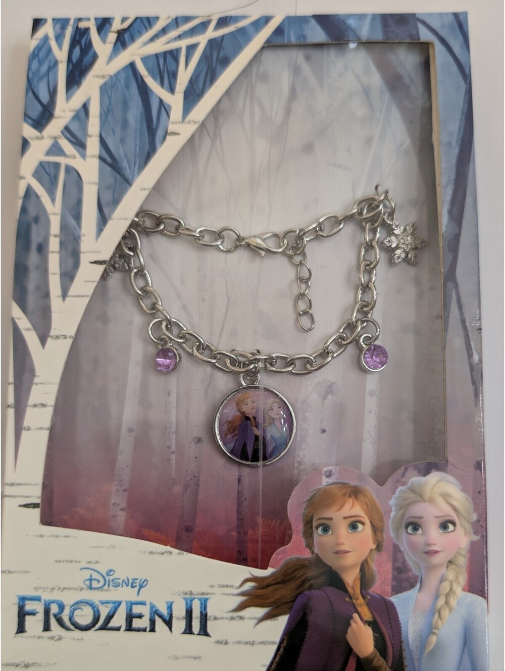 Disney Frozen II Anna Elsa Charm Bracelet New in Package
